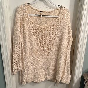 Free People Cream Sweater